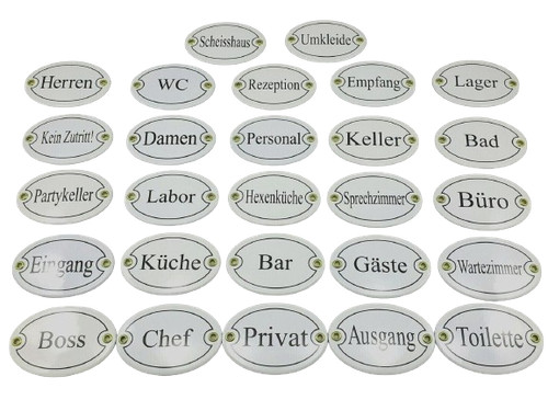 Hotel türschilder oval - hotel,