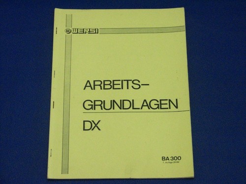 Wersi wega arbeitsgrundlagen - wersi,