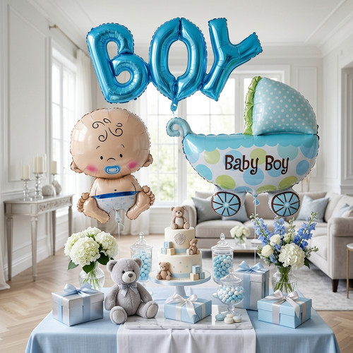 Baby boy ballon set - baby,