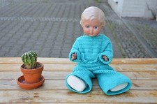 TRUE VINTAGE Antik SCHILDKRÖT Puppe ERIKA 41 REP Sammelpuppe 50er DOLL 50's 