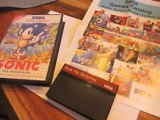 Sega Master SYstem - SONIC the Hedgehog plus Sega Games Catalog