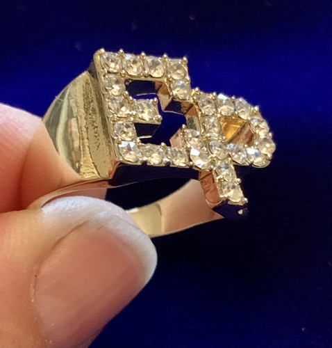 Elvis crystal ring gold - ep, in