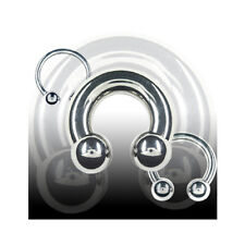 1,0mm Hufeisen Piercing Lippen Ohr Nasen Lippenbändchen Piercing Ring