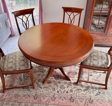 Esstisch ausziehbar mit 6 Stühlen Holz Stilmöbel Vintage