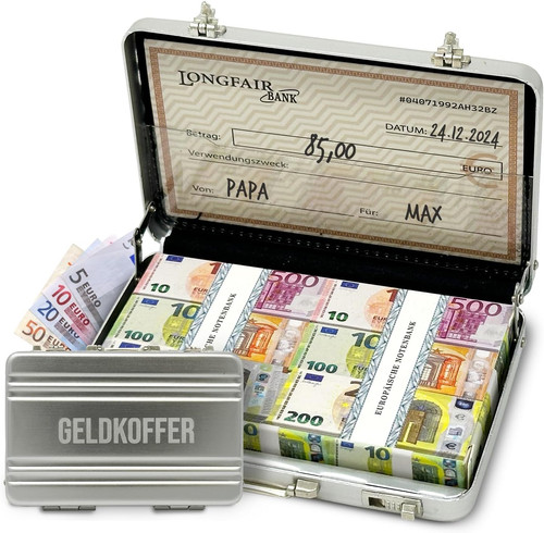 Geldgeschenk geldkoffer aus - |,