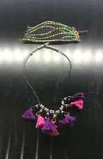 Satteldecke / Vorderzeug, handgearbeitet für Peter Stone / Breyer Araber trad.