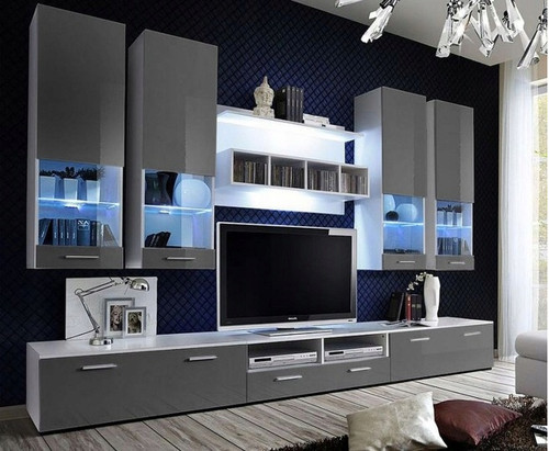 Wohnwand anbauwand wohnzimmer - anbauwand,