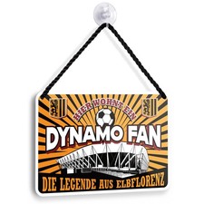 Blechschild Dynamo Fan Fußball 18x12cm Fanartikel Supporter Ultras Geschenk Deko