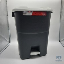 Tayg Wertstofftonne aus Kunststoff mit Fußpedal - Volumen 50 Liter - Mülltonnen 