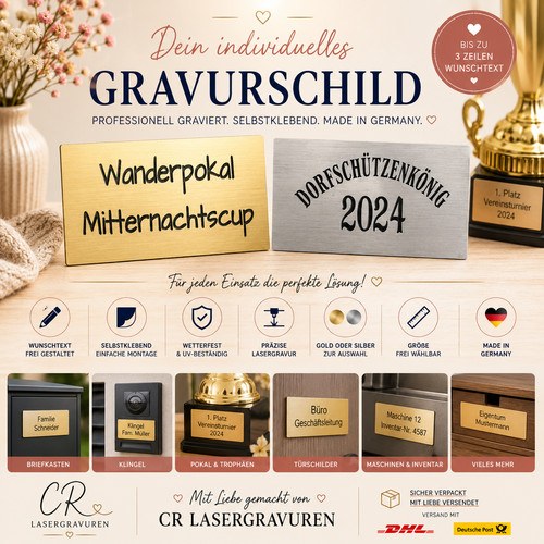Personalisiertes gravurschild - personalisiertes,