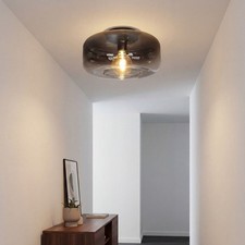 Deckenleuchte Glas Rauchgrau