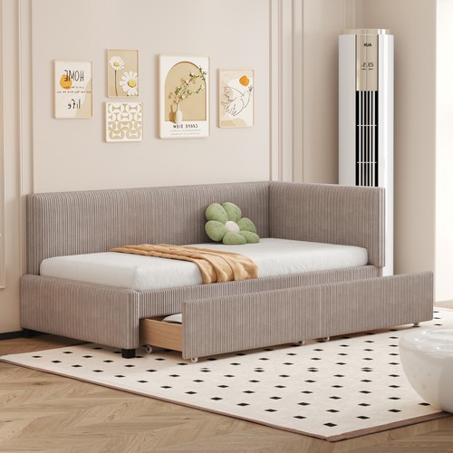 Schlafsofa 90x200 grau - schlafsofa,