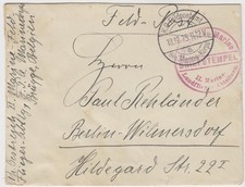 Briefhülle 1915 Feldpost II