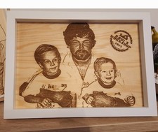 Wandbild aus holz  A3                            