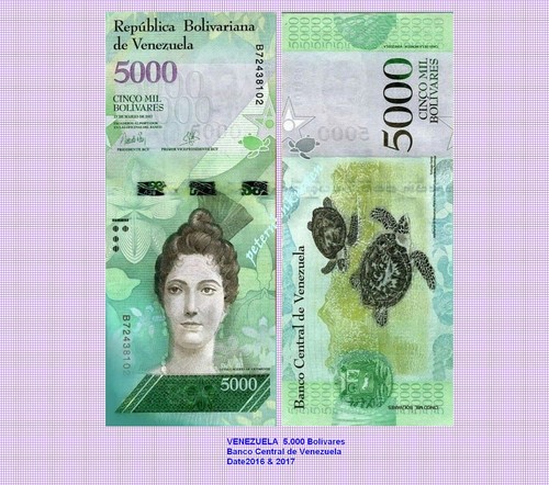 Venezuela 5000 bolivares 2017 - 5000,
