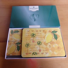 Hochwertige Vintage Wilscombe Fruit Fresh Lemon Tischsets Untersetzer / stabil