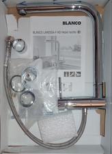 BLANCO 521545 LARESSA-F Hebel rechts Fensterarmatur Chrom Festauslauf Hochdruck