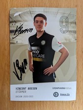 Vincent Boesen SV Elversberg 07 2020/21 handsignierte Autogrammkarte 20/21
