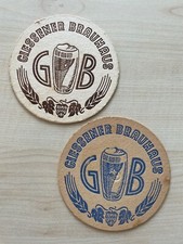 2 alte Bierdeckel Gießener Brauhaus (+2014)