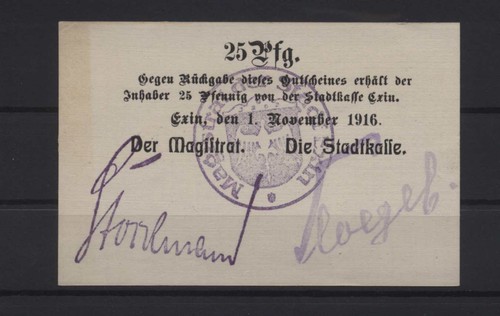 24532 notgeld exin - -, (heute
