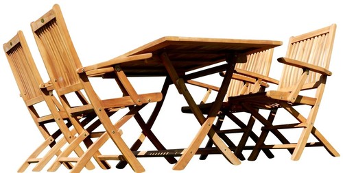 Echt teak gartenset - echt,