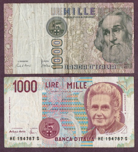 Italien 1000 lire - x,