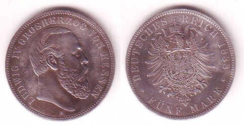Mark silber münze hessen - 5,