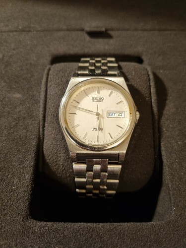 Seiko sq100 analog quarz stahl - sq100,