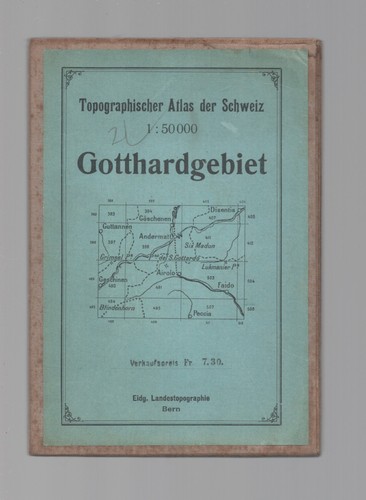 Karte schweiz gotthardgebiet - karte,