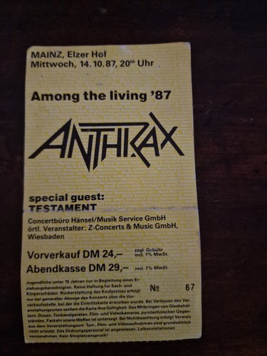 Anthrax among the living 87 - anthrax,