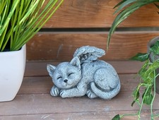 Frostfeste Steinfigur Katze