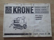 Krone Rundballenpresse KR130S Ersatzteilkatalog