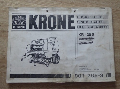 Krone rundballenpresse kr130s - krone,