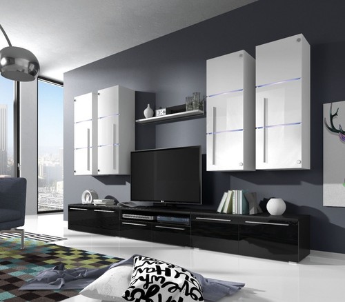 Wohnwand anbauwand wohnzimmer - wohnwand,
