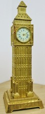 Extrem seltene antike französische 8 Tage Schlag Bronze Big Ben Turm Manteluhr