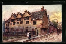 Leicester, Old Town Hall, Ansichtskarte 1904 