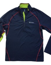 Top ODLO Sport Fittnes Funktions Shirt Jacke Zip Gr. M, Dunkelblau, wie NEU