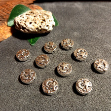 10 Mond mit Stern Motivperlen