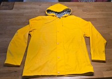 Captain Corsaire XS gelb Regenjacke Öljacke Bretagne maritim Streifen Futter