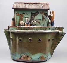 Keramik, Hans Peter Meier, Unikat, Arche Noah, Skulptur, Figur, Kunstobjekt