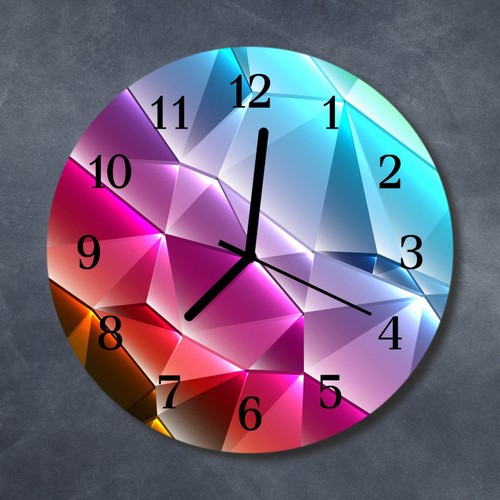 Tulup echt glas - uhr, wanduhr