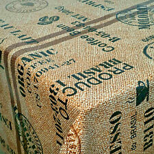 Wachstuch Tischdecke Kaffeesack Braun Größe wählbar abwaschbar Wachstischdecke 