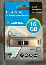 2 x USB Stick OTG 16 GB / 2 in 1 USB Stick / Micro USB und Standard USB / xlyne