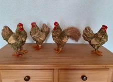 4er Set Hühner und Hahn