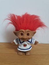 Vintage Troll Figur | Russ Troll mit Stein | Zaubertroll | Kindheit