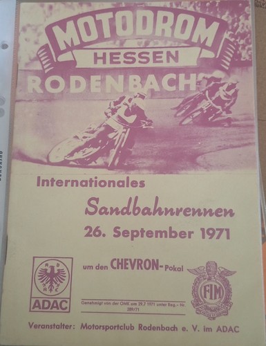 Speedway 1971 rodenbach - speedway, 26.9.1971