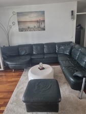 HUMMEL LEDERECKCOUCH MIT OTTOMANE