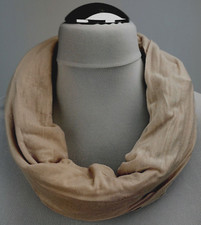 Damen Herren Loop Baumwolle Schal Halstuch Rundschal Schlauchschal einfarbig 813