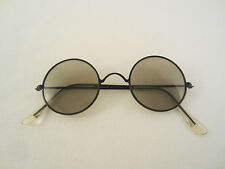 SONNENBRILLE NICKELBRILLE RUND SCHWARZ VINTAGE HIPPIE SUNGLASSES ALT 70'er 1970s