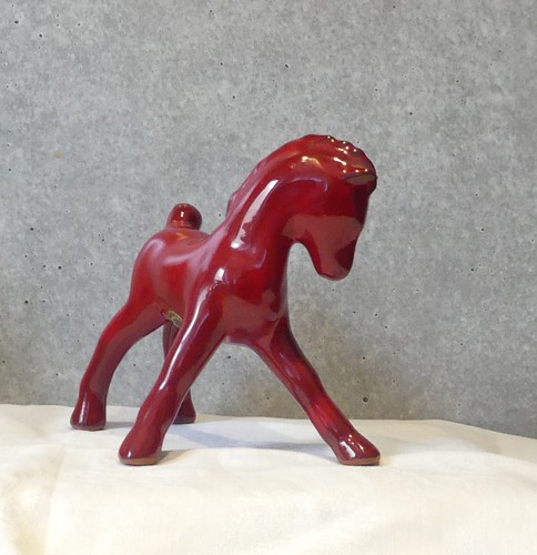 Pferd rot keramik weller - pferd, "keramik